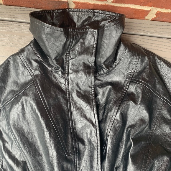 rag & bone Monica Faux Leather Foil Jacket - Picture 4 of 13